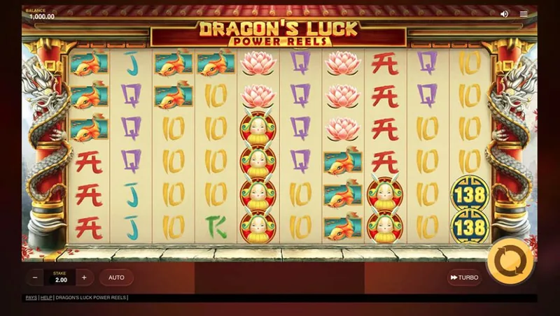 Dragon's Luck Power Reels gameplay