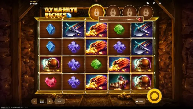 Dynamite Riches gameplay