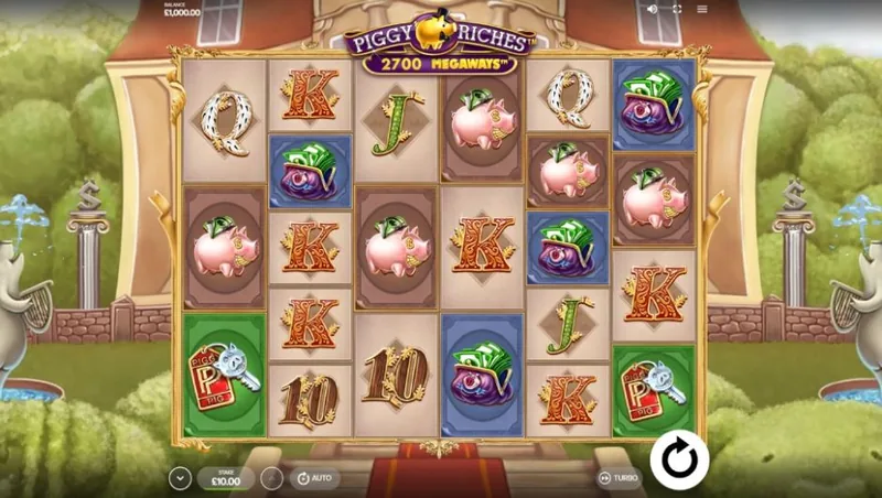 Piggy Riches Megaways gameplay