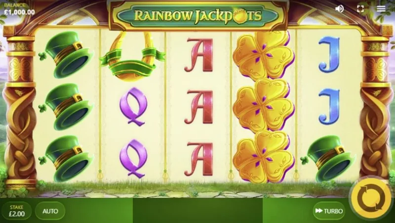 Rainbow Jackpots gameplay