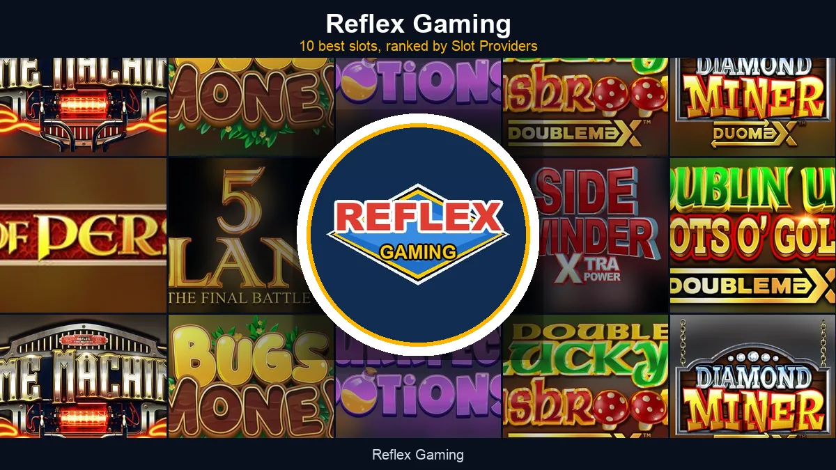 Reflex Gaming - best slots at a glance