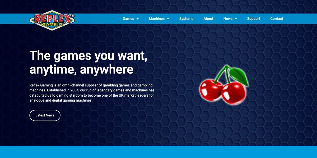 Reflex Gaming's official website, reflexgaming.com