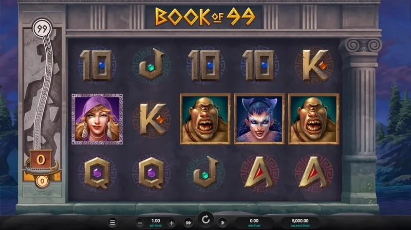 Book of 99 gameplay at 99% RTP