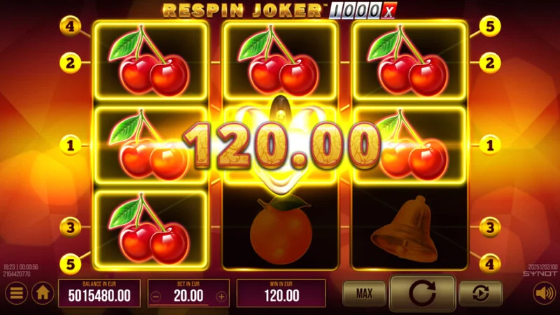 Respin Joker 1000 gameplay
