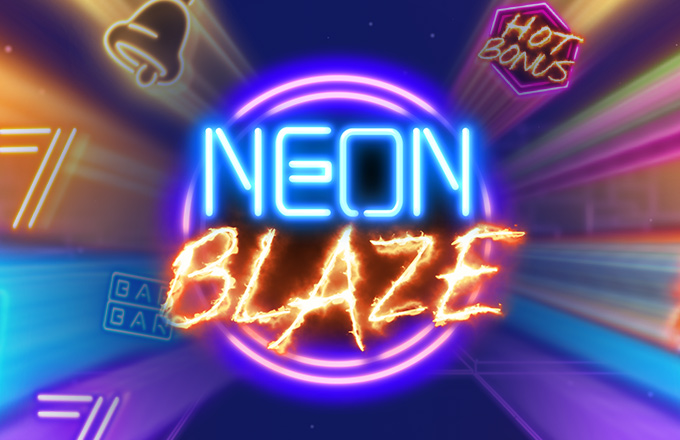 Neon Blaze slot logo
