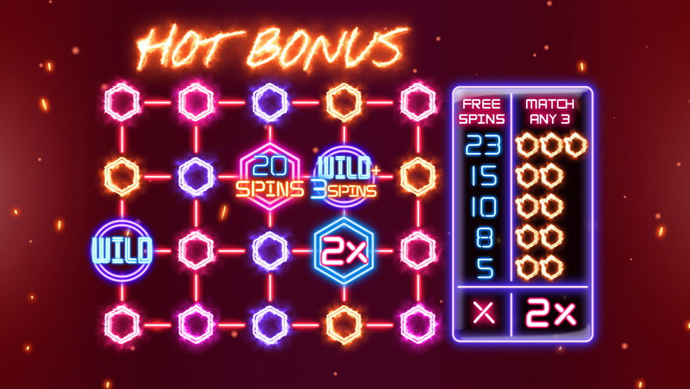 Neon Blaze gameplay with spreading wilds