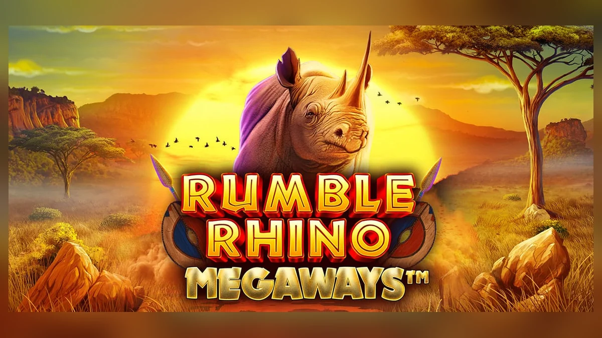 Rumble Rhino Megaways complete branded game thumbnail by Wizard Games