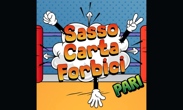 Sasso Carta Forbici PARI Italian game artwork by AD LUNAM