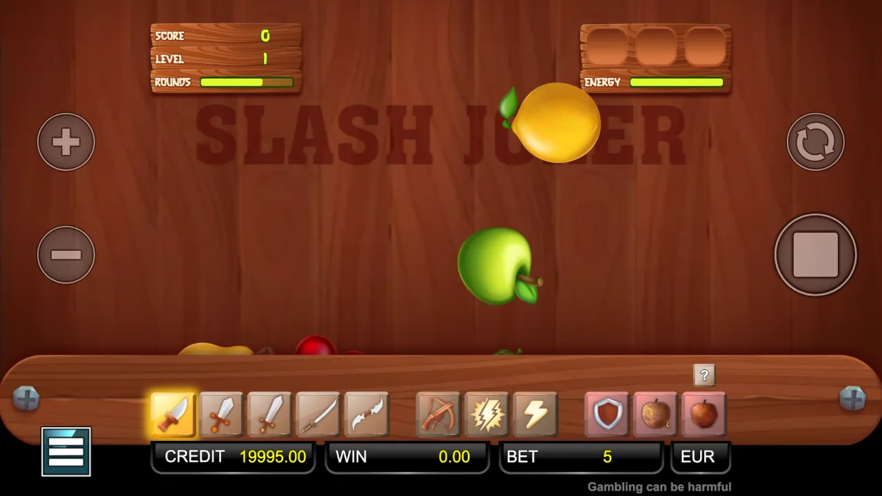 Slash Joker loaded gameplay interface with active controls visible