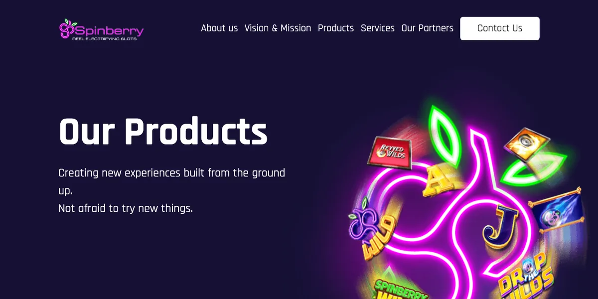 Spinberry's official website, spinberry.com