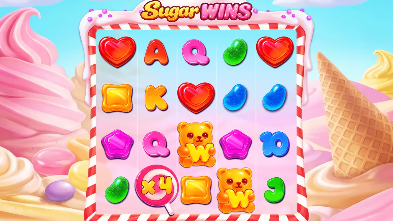 Sugar Wins official loaded gameplay interface with active controls visible