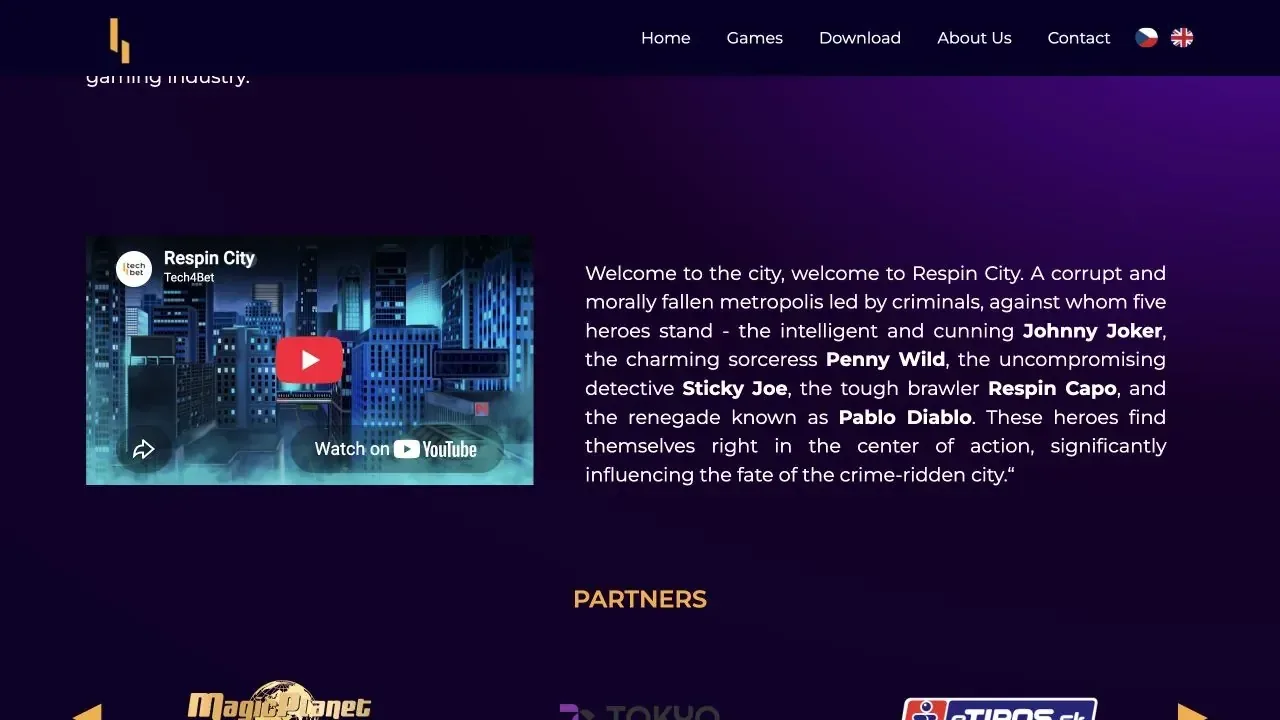 Clean capture of the official Tech4Bet website