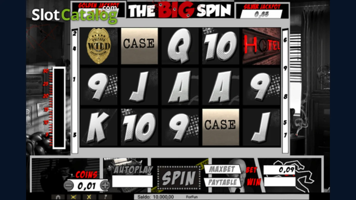 The Big Spin gameplay screenshot showing the reels and game interface