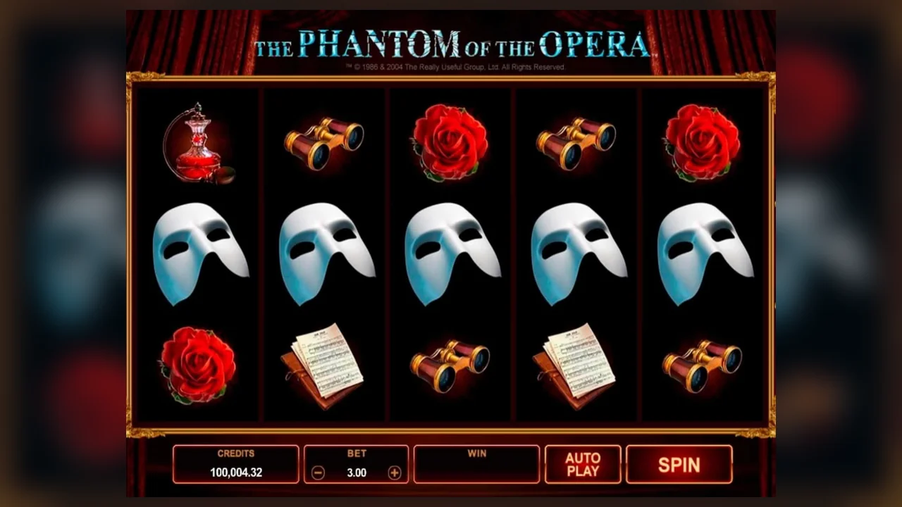 The Phantom of the Opera gameplay screen showing the active game interface