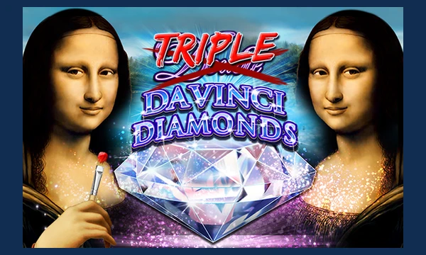 Triple Double Da Vinci Diamonds slot logo