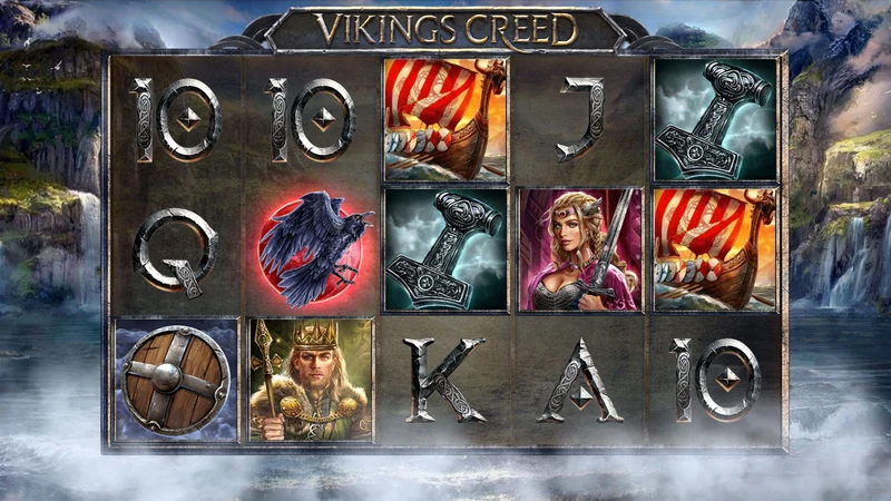 Vikings Creed slot gameplay — Viking themed reels