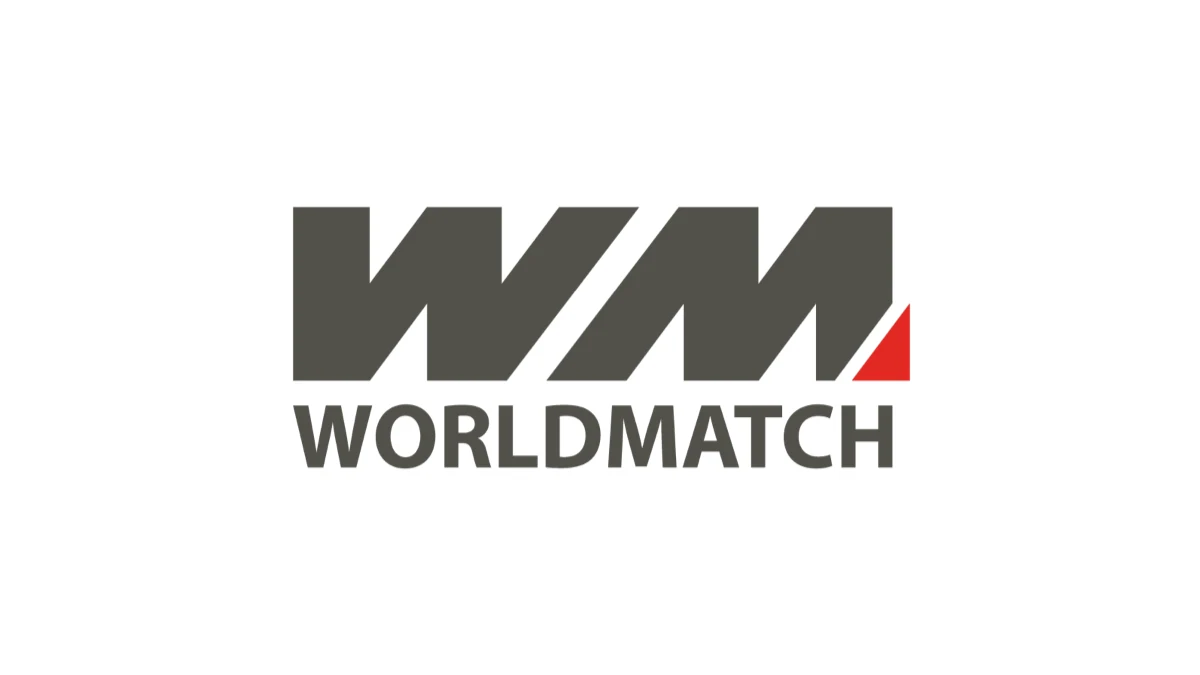 Official WorldMatch logo on a continuous white background