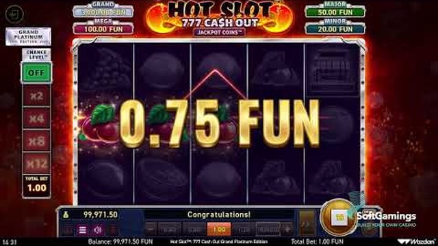 Hot Slot 777 Cash Out gameplay demo video