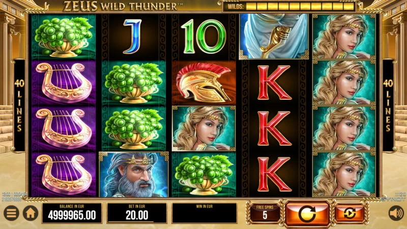 Zeus Wild Thunder gameplay