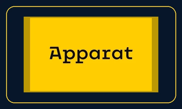Apparat Gaming-Logo auf redaktionellem Hintergrund