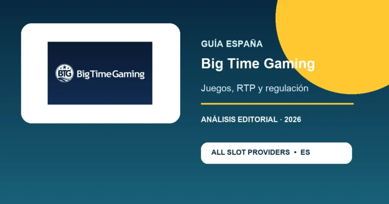 Guía de Big Time Gaming en España