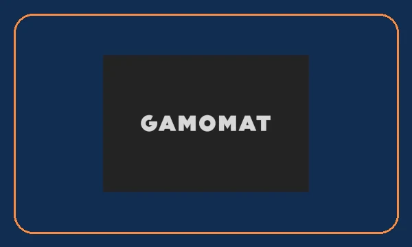GAMOMAT-Logo auf redaktionellem Hintergrund