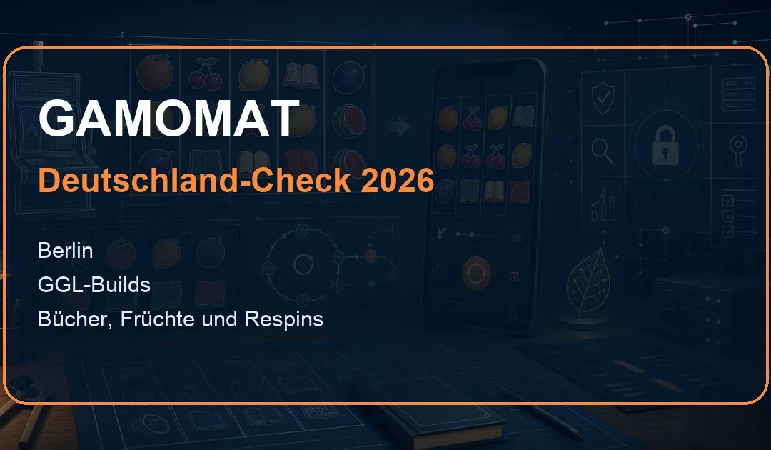 GAMOMAT Spiele in Deutschland: RTP, GGL-Builds und Studio-Test