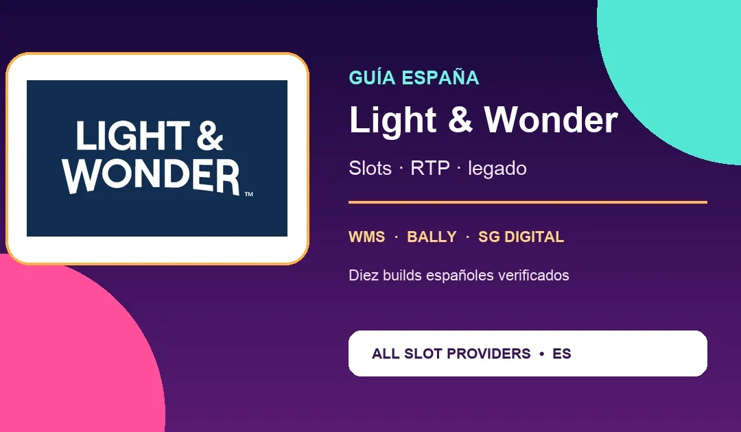 Light & Wonder en España: slots, RTP y legado