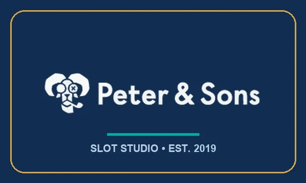 Peter & Sons-Logo auf redaktionellem Hintergrund