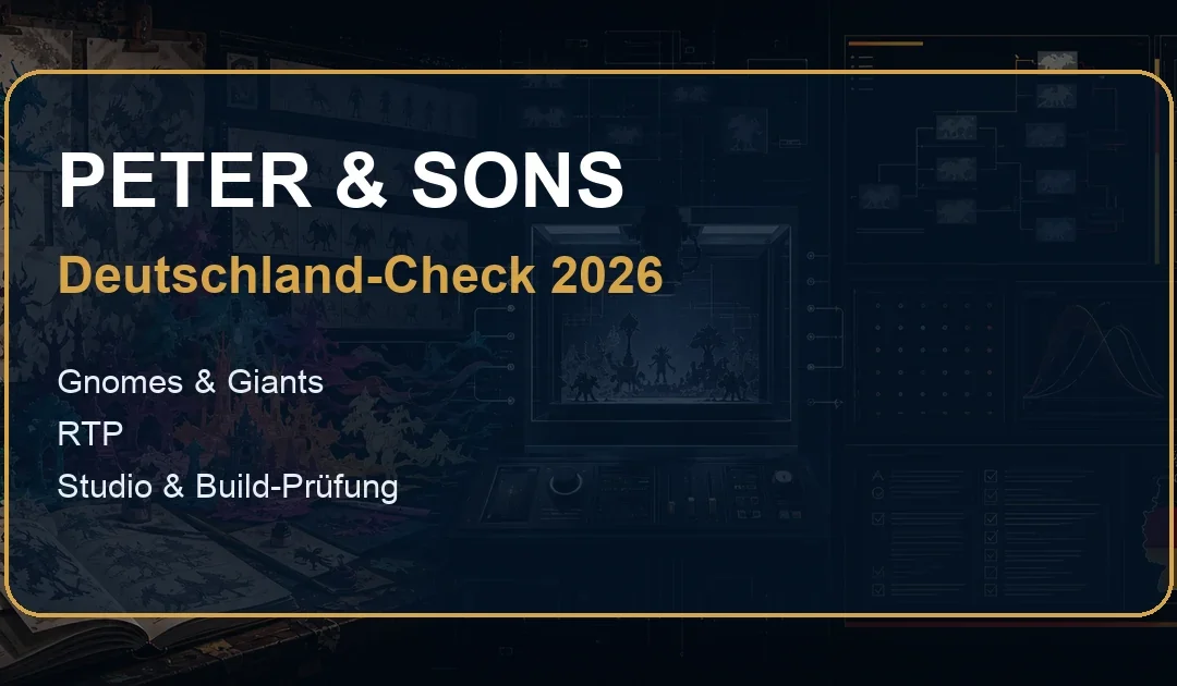 Peter & Sons Spiele in Deutschland: RTP, Kunst und Studio-Test