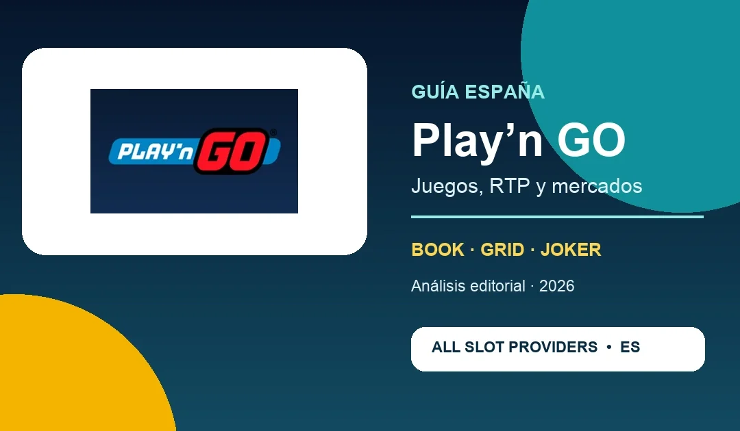 Play’n GO en España: juegos, RTP y disponibilidad